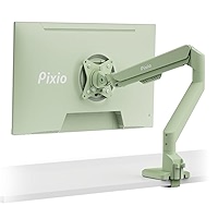 Amazon.com: Pixio PS1S Wave White Single Monitor Arm Stand Desk